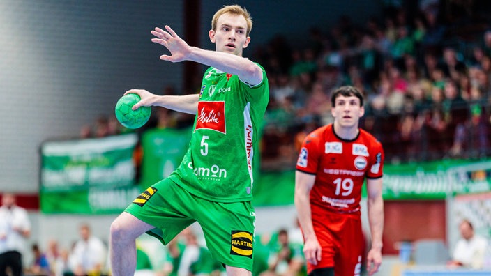 Florian Kranzmann beim Siebenmeter gegen ASV Hamm-Westfalen in der letzten Saison
