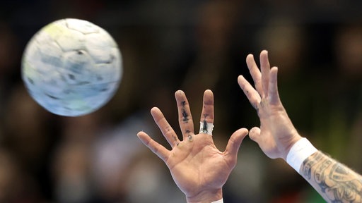 Handballspieler in Aktion