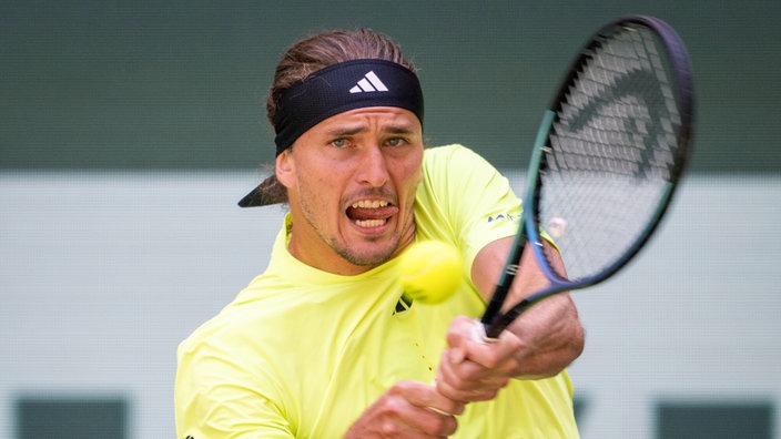 Alexander Zverev beim ATP-Turnier in Halle