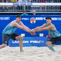 Max Just (r.) und Philipp Huster bei den World University Games.