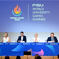 Pressekonferenz zur Eröffnung der FISU World University Games