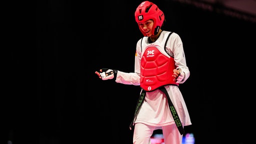 Kämpferin Kisskalt bei den World University Games in Aktion