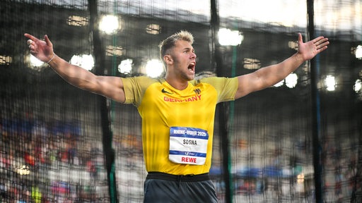 Gewinnt Gold im Diskuswurf - Mika Sosna