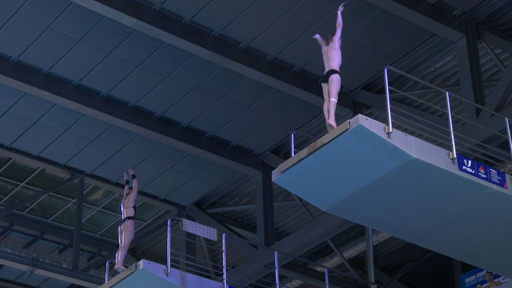 Die Wasserspringer am dritten Wettkampftag der World University Games.