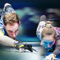 Die Poolbillardspieler Pia und Joshua Filler