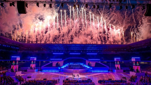 Eröffnungsfeier der World University Games in der Duisburger Schauinsland-Reisen-Arena
