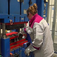 Ein Arbeiter ist am werk