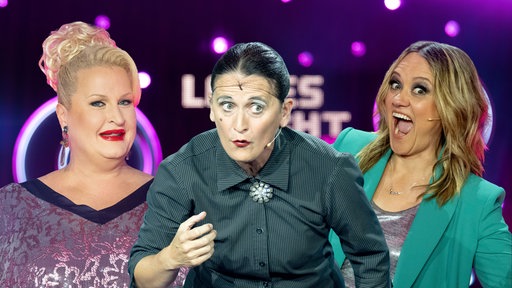 Grafik: (v.l.n.r.) Daphne de Luxe, Carmela de Feo, Lisa Feller