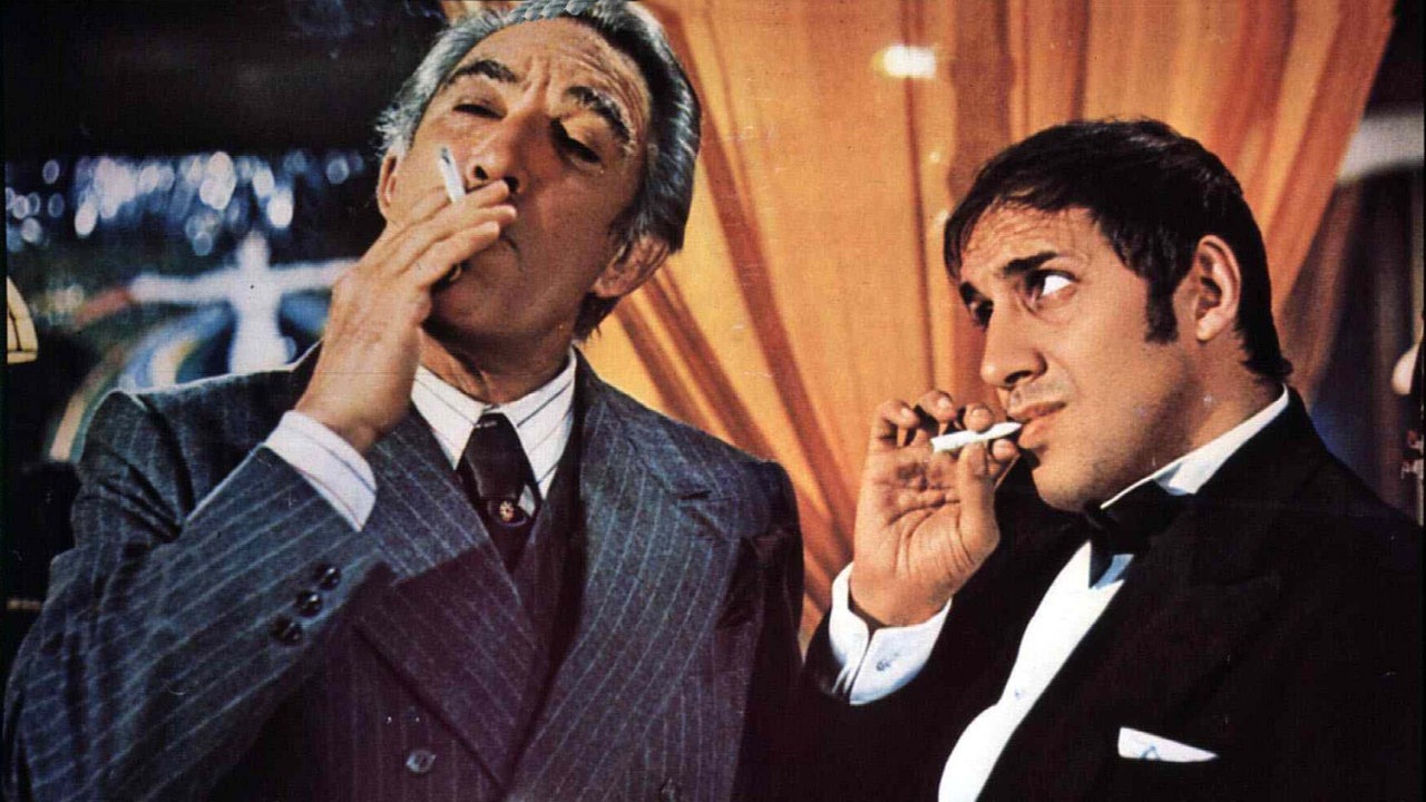 Anthony Quinn und Adriano Celentano in der Gaunerkomödie "Bluff" (1976)