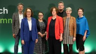 Die Preisträger 2024 und ihre Laudatoren (v.l.): Gerhard, Schröder, Dr. Christina Berndt, Rebecca Beerheide, Dr. Vivian Pasquet, Knut Lambertin, Martina Keller, Dr. Susanne Wagenmann