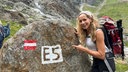 Tamina Kallert bei der E5 Alpenüberquerung 2025