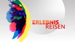 Weltkugel mit Erlebnisreisenschriftzug