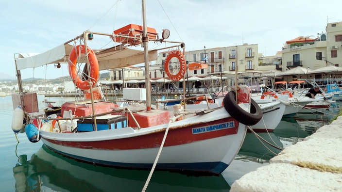 Fischerboote im Hafen von Chora Sfakion