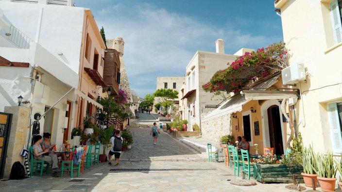 Straße in der Stadt Rethymnon