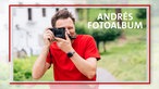  André Gatzke fotografiert mit einer Kamera vor dem Auge