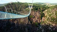 Die Hängebrücke im Geopark Arouca