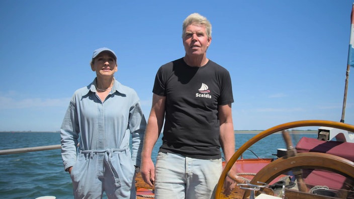 Tamina Kallert und Skipper Jaap Klok