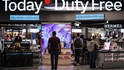 Der Dutyfree-Bereich eines Flughafens.