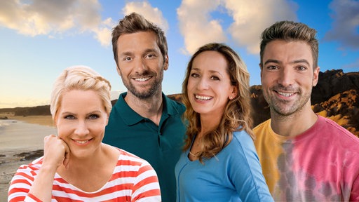 Das Bild zeigt: Judith Rakers, Daniel Aßmann, Tamina Kallert, Ramon Babazadeh