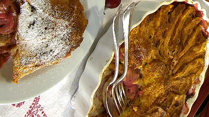 Rhabarbergratin - süß