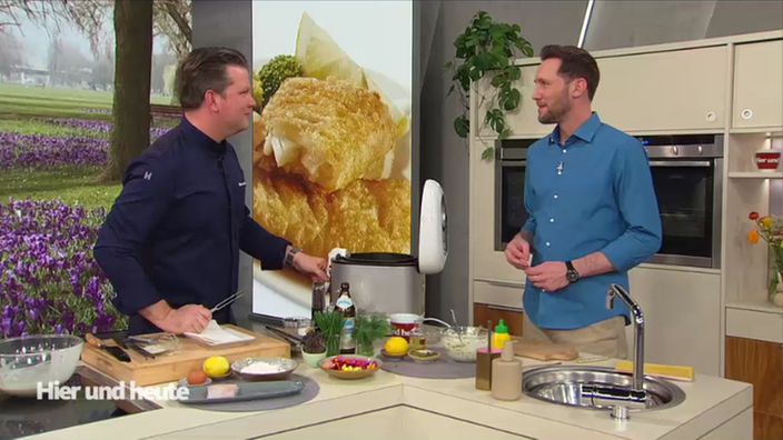 Backfisch vom Kabeljau in klassischem Bierteig mit leichter Remoulade