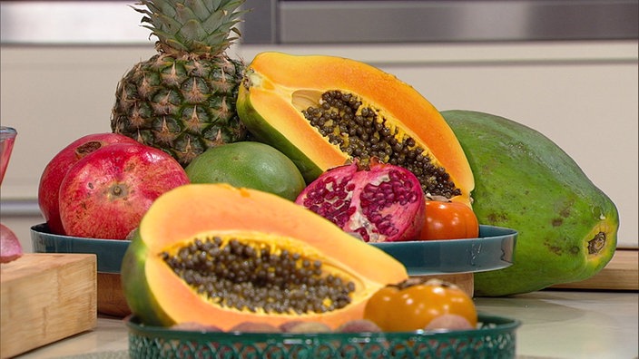 Verschiedene exotische Früchte