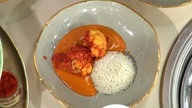 Gebackener Blumenkohl mit Tomatenmarinade und Masala-Currysoße