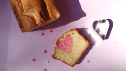 Herzkuchen, angeschnitten