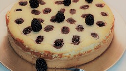 Käsekuchen mit Brombeeren