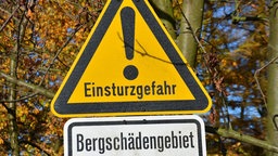 Warnschild Bergschädengebiet