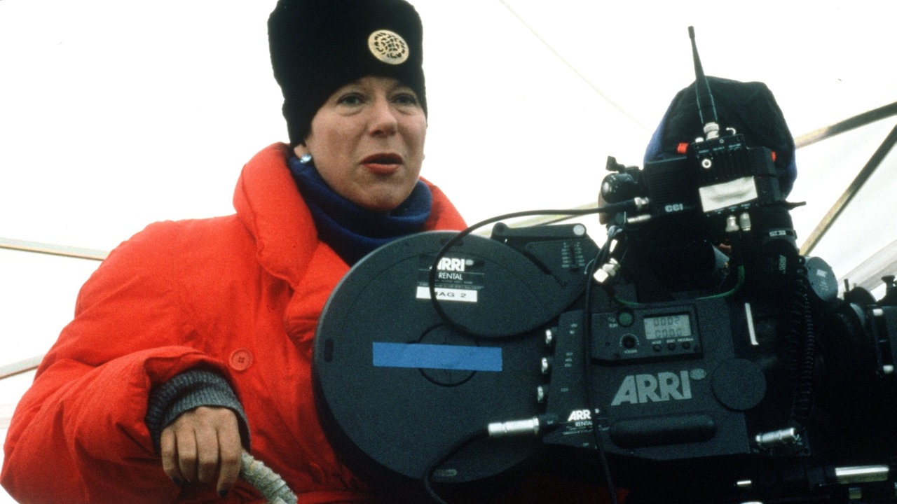 Doris Dörrie bei der Arbeit