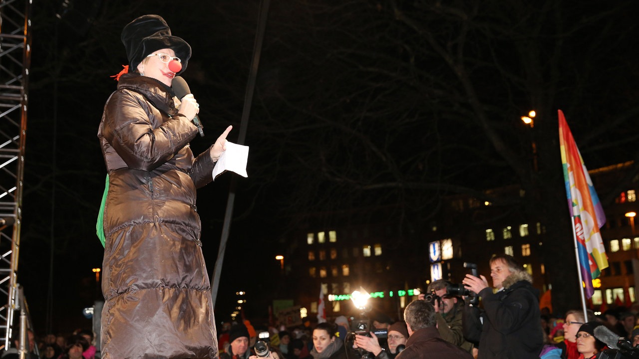 Doris Dörrie bei "Tanz den Pegida"