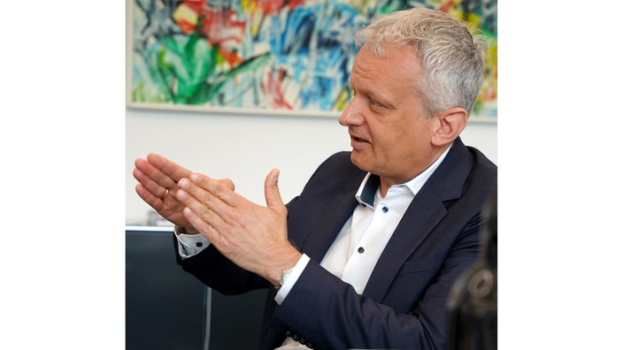 Ralf Geruschkat von der SIHK Hagen im Gespräch