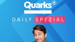 Das Coverbild des Quarks Daily Spezial Podcasts mit Host Sebastian Sonntag.